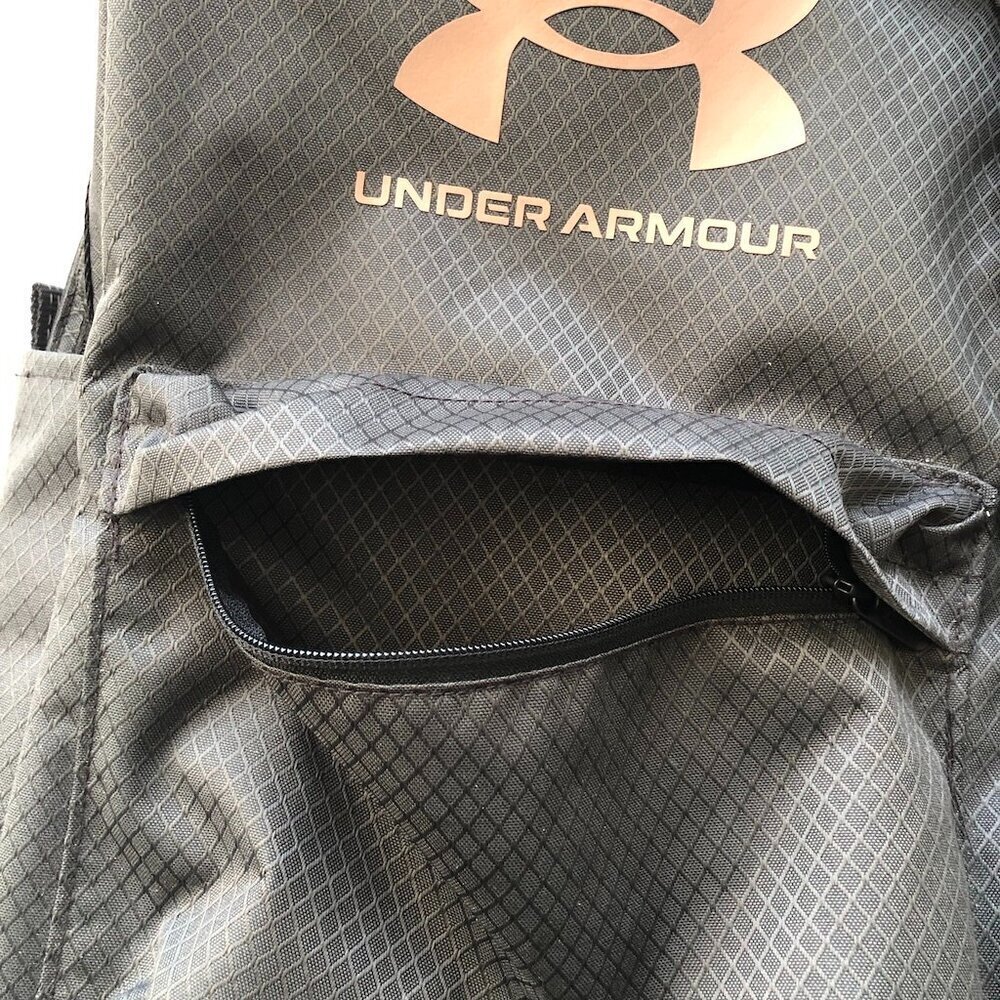 UNDER ARMOUR UNISEX LOUDON RIPSTOP Waterproof Backpack, Greyish-Black Men Women - Picture 13 of 16